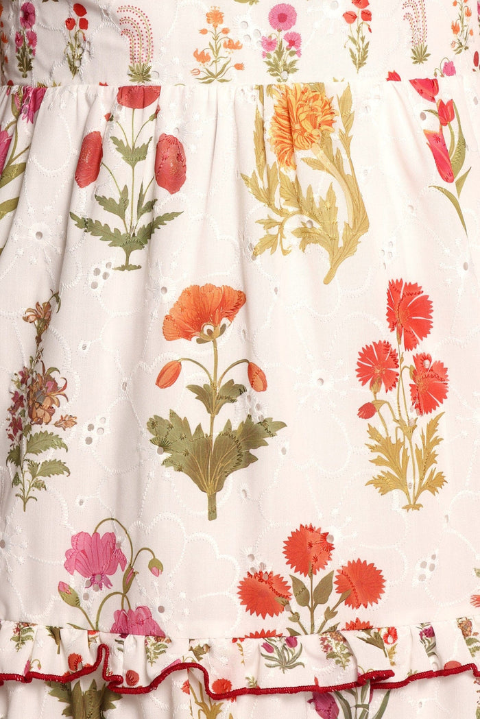 Petal and Pup USA DRESSES Aurelia Maxi Dress - White Floral