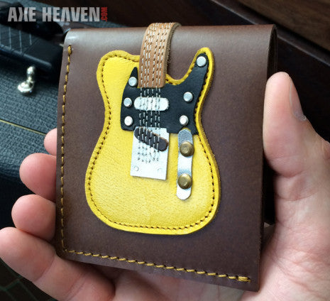 AXE HEAVEN® - CLASSIC BLONDE ELECTRIC GUITAR HANDMADE WALLET