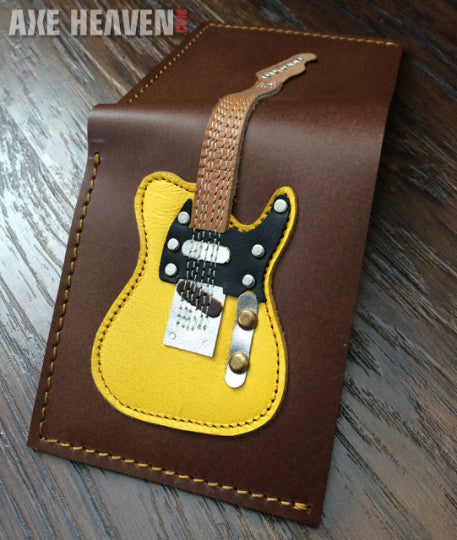 AXE HEAVEN® - CLASSIC BLONDE ELECTRIC GUITAR HANDMADE WALLET
