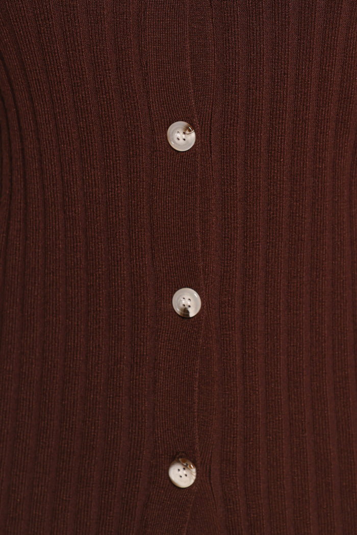 Petal and Pup USA SETS Aylia Ribbed Knit Set - Chocolate