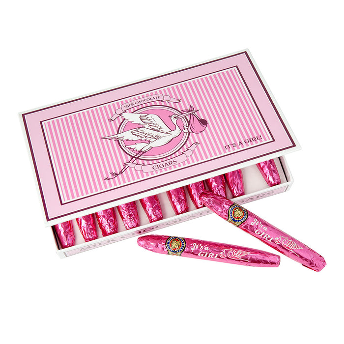 Baby Girl Royal Chocolate Cigars - 12ct