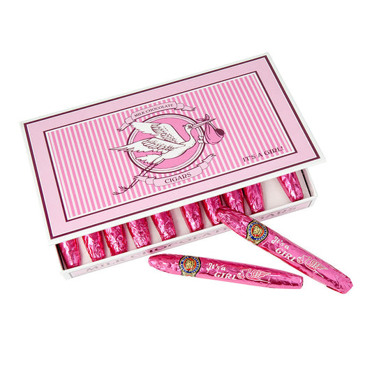 Baby Girl Royal Chocolate Cigars - 12ct