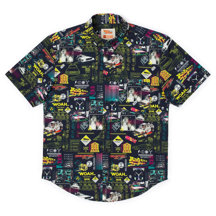 RSVLTS Back To The Future Short Sleeve Shirt Back to the Future "Flux Overload" – KUNUFLEX Short Sleeve Shirt Back to the Future "Flux Overload" – KUNUFLEX Short Sleeve Shirt