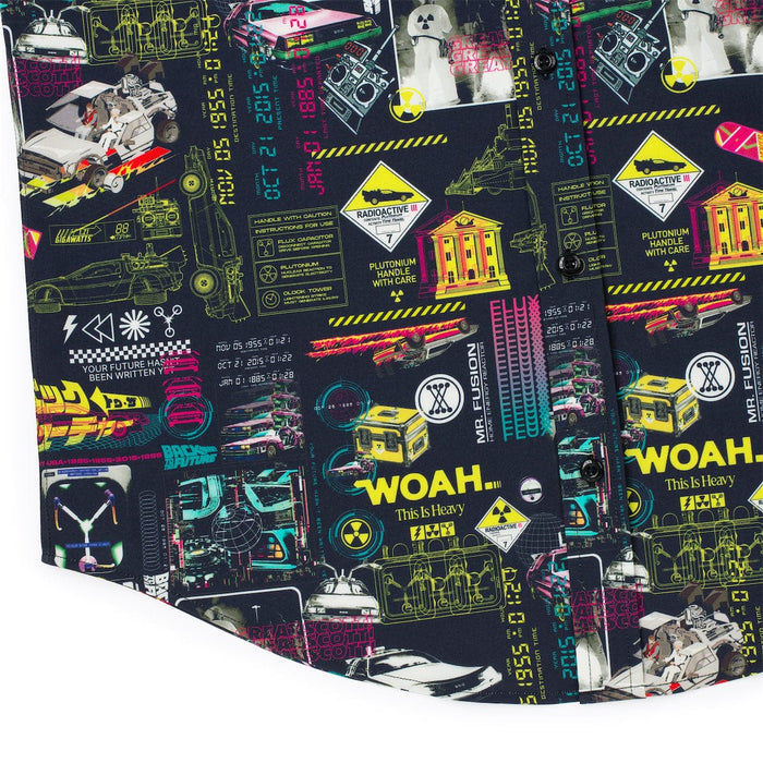 RSVLTS Back To The Future Short Sleeve Shirt Back to the Future "Flux Overload" – KUNUFLEX Short Sleeve Shirt Back to the Future "Flux Overload" – KUNUFLEX Short Sleeve Shirt