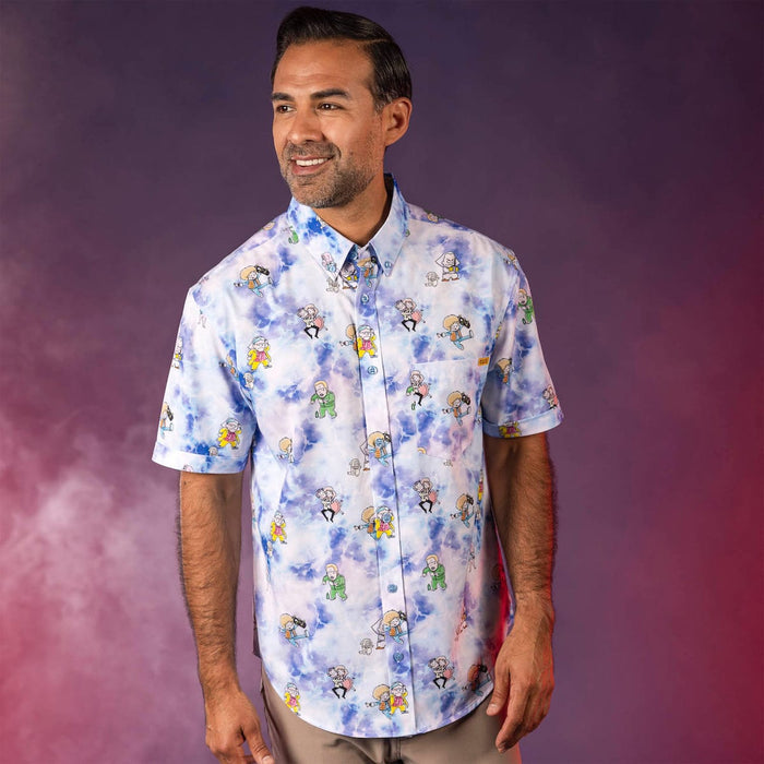 RSVLTS Back To The Future Short Sleeve Shirt Back to the Future "Gigawatt Warriors" – KUNUFLEX Short Sleeve Shirt Back to the Future "Gigawatt Warriors" – KUNUFLEX Short Sleeve Shirt