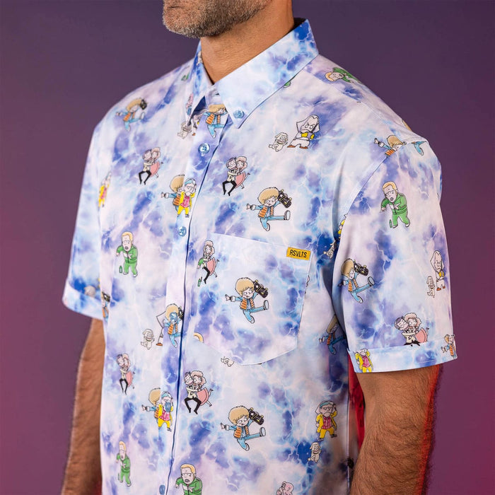 RSVLTS Back To The Future Short Sleeve Shirt Back to the Future "Gigawatt Warriors" – KUNUFLEX Short Sleeve Shirt Back to the Future "Gigawatt Warriors" – KUNUFLEX Short Sleeve Shirt
