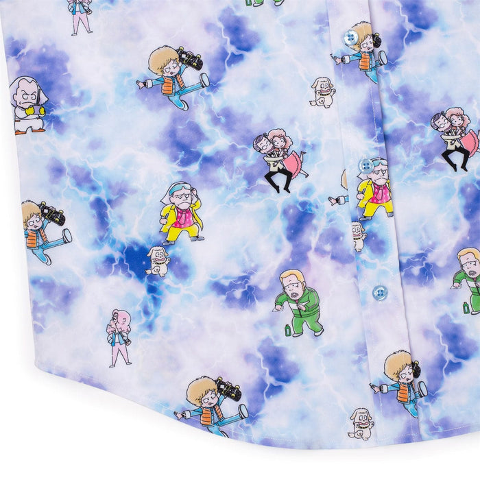 RSVLTS Back To The Future Short Sleeve Shirt Back to the Future "Gigawatt Warriors" – KUNUFLEX Short Sleeve Shirt Back to the Future "Gigawatt Warriors" – KUNUFLEX Short Sleeve Shirt