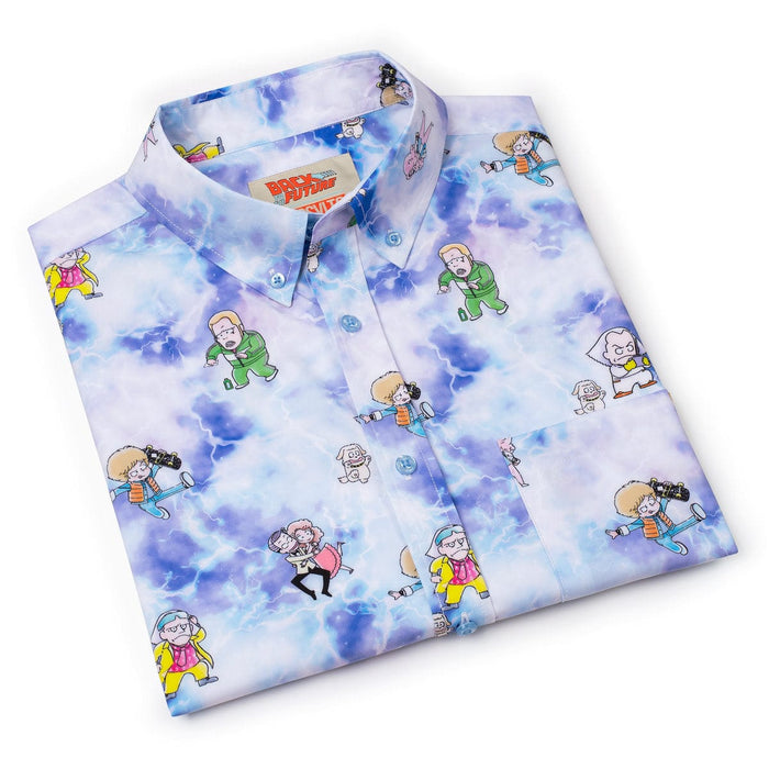 RSVLTS Back To The Future Short Sleeve Shirt Back to the Future "Gigawatt Warriors" – KUNUFLEX Short Sleeve Shirt Back to the Future "Gigawatt Warriors" – KUNUFLEX Short Sleeve Shirt