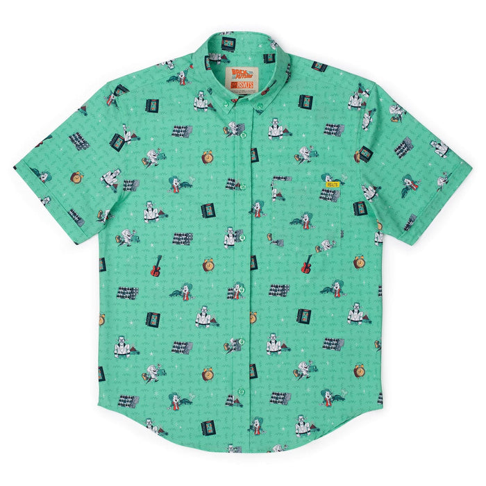 RSVLTS Back To The Future Short Sleeve Shirt Back to the Future "Hill Valley Hijinks" – KUNUFLEX Short Sleeve Shirt Back to the Future "Hill Valley Hijinks" – KUNUFLEX Short Sleeve Shirt
