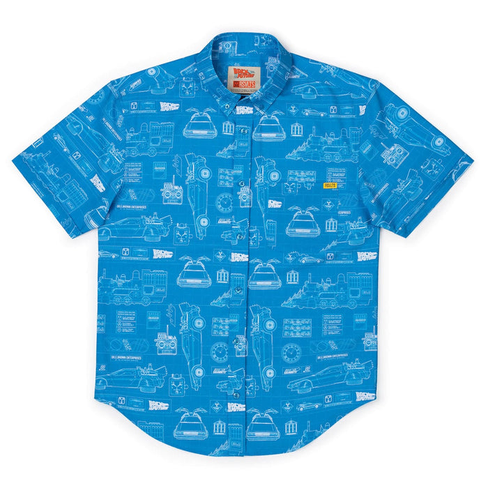 RSVLTS Back To The Future Short Sleeve Shirt Back to the Future "If My Calculations Are Correct" – KUNUFLEX Short Sleeve Shirt Back to the Future "If My Calculations Are Correct" – KUNUFLEX Short Sleeve Shirt