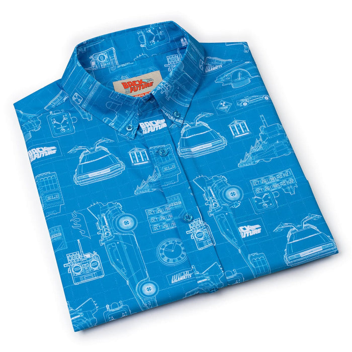 RSVLTS Back To The Future Short Sleeve Shirt Back to the Future "If My Calculations Are Correct" – KUNUFLEX Short Sleeve Shirt Back to the Future "If My Calculations Are Correct" – KUNUFLEX Short Sleeve Shirt