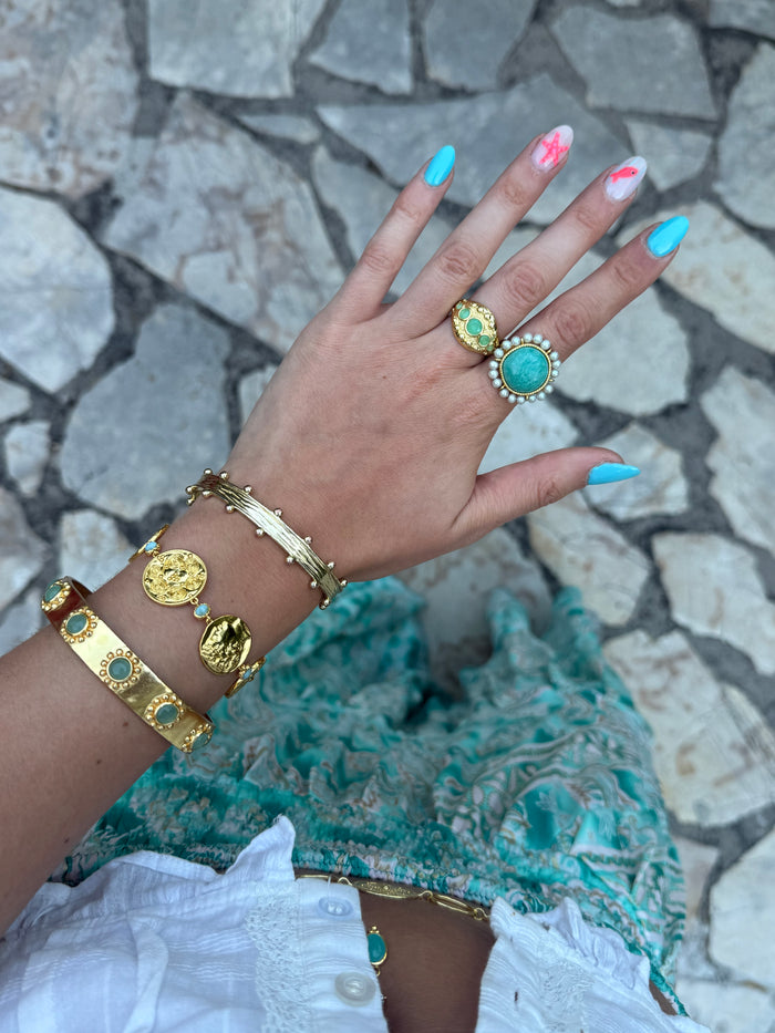 Bali Ring in Aqua