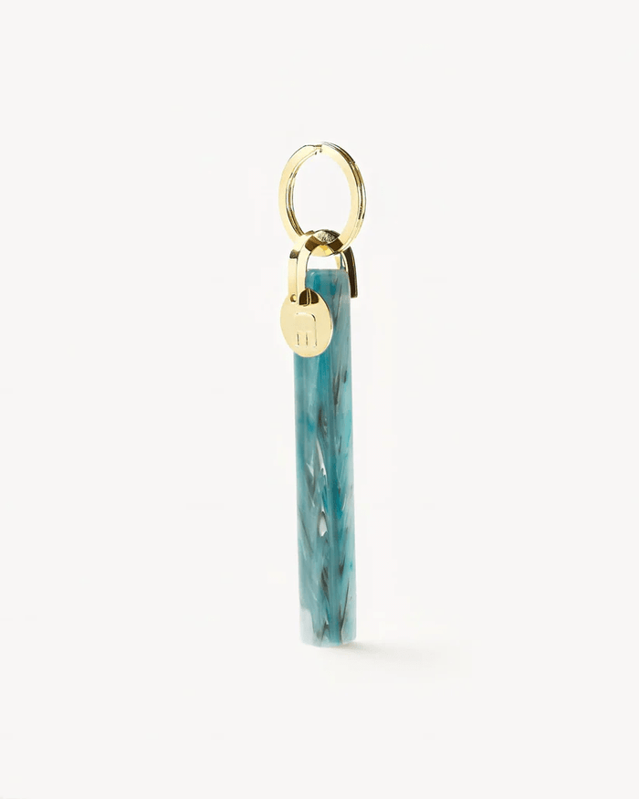 Bar Keychain in Jadeite - Gold