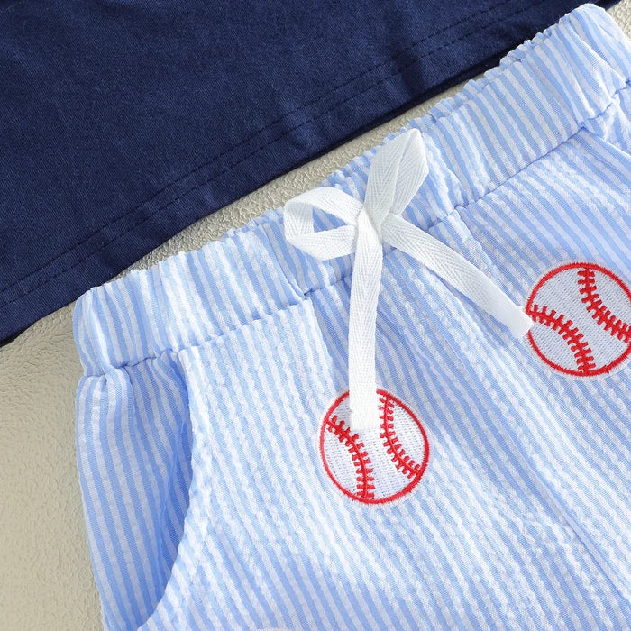 BASEBALL Blue Outfit