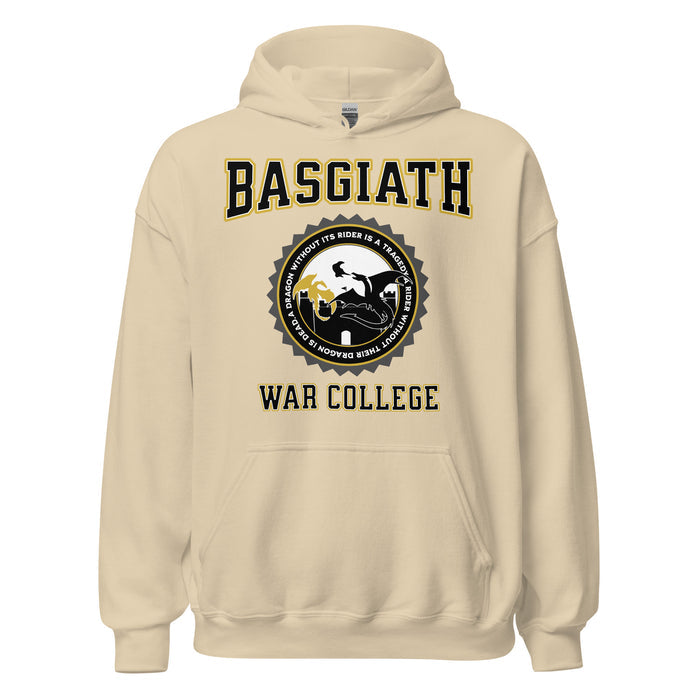 Basgiath War College Hoodie - The Bean Workshop - Basgiath War College Varsity Hoodie Fourth Wing Fan Gift, Black Gold Seal Dragon Hoodie, Bookish Streetwear Premium Style, Dragon Rider Collegiate Cozy Hoodie Fantasy Book Lover, Empyrean Series, Fall Winter Bookish Fandom Wear, fourth wing, Fourth Wing Fandom, Gift for Fantasy Reader, hoodie, Navarre War College Varsity Badge, rebecca yarros, Rider Dragon Flight Graphic Hoodie, Varsity Collegiate Aesthetic