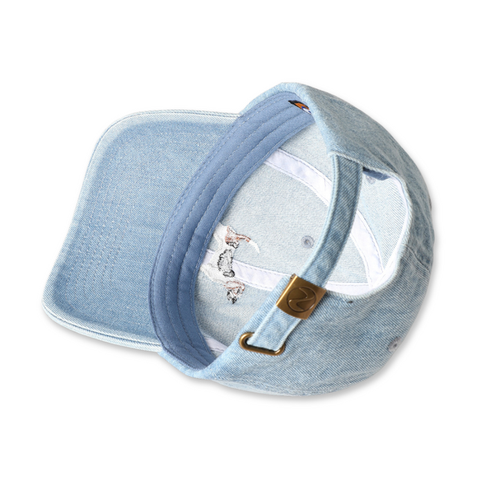 Beagle Dog Embroidered Denim Baseball Cap