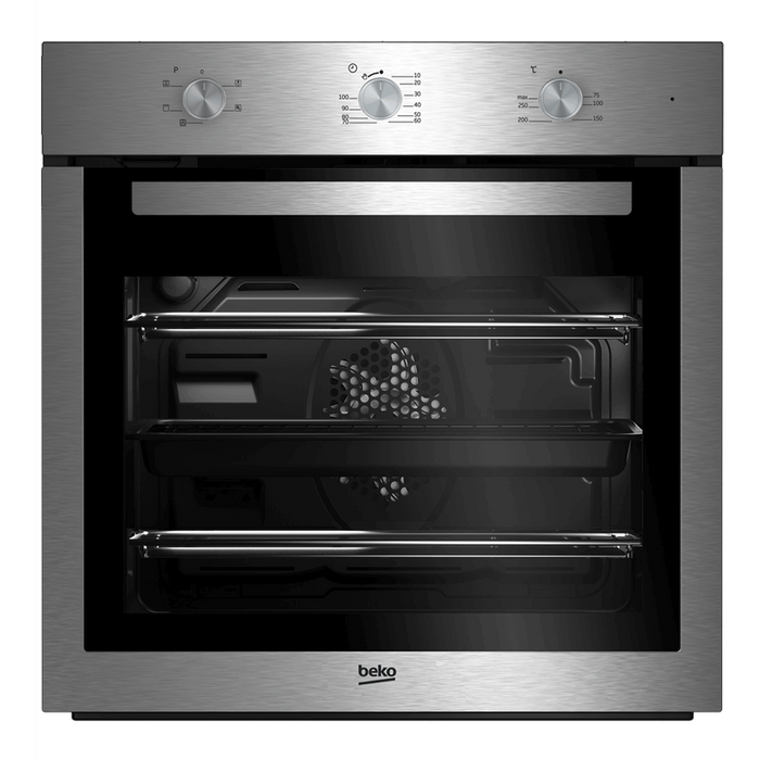 Beko AeroPerfect™ 60cm Built-in RecycledNet™ Single Fan Oven | BBIF16100X Beko Oven Euronics Ireland