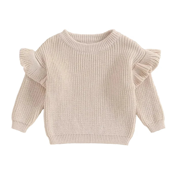 BELLA Ruffle Knitted Sweater