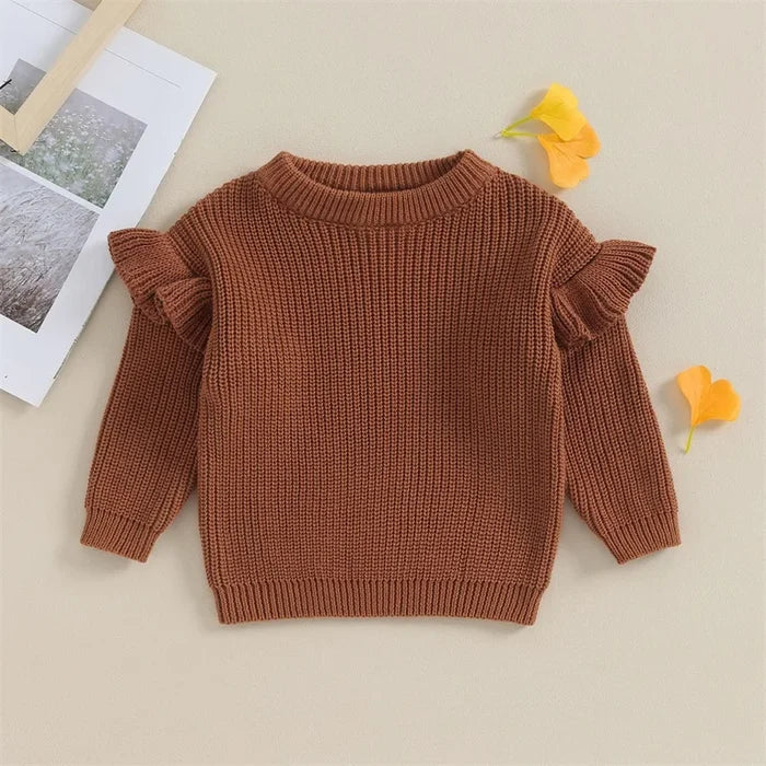 BELLA Ruffle Knitted Sweater