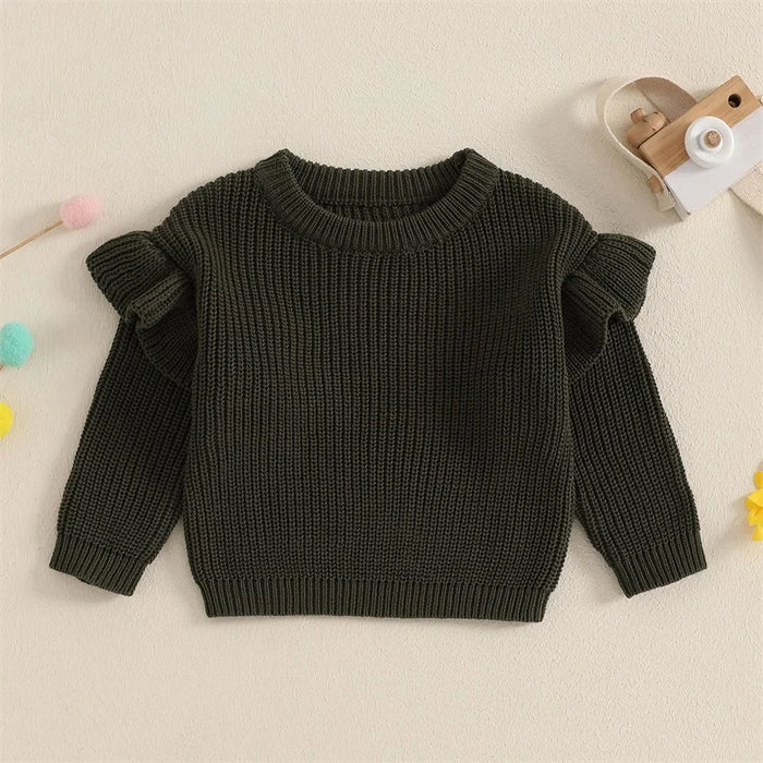 BELLA Ruffle Knitted Sweater