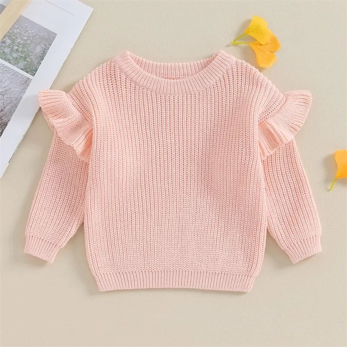 BELLA Ruffle Knitted Sweater