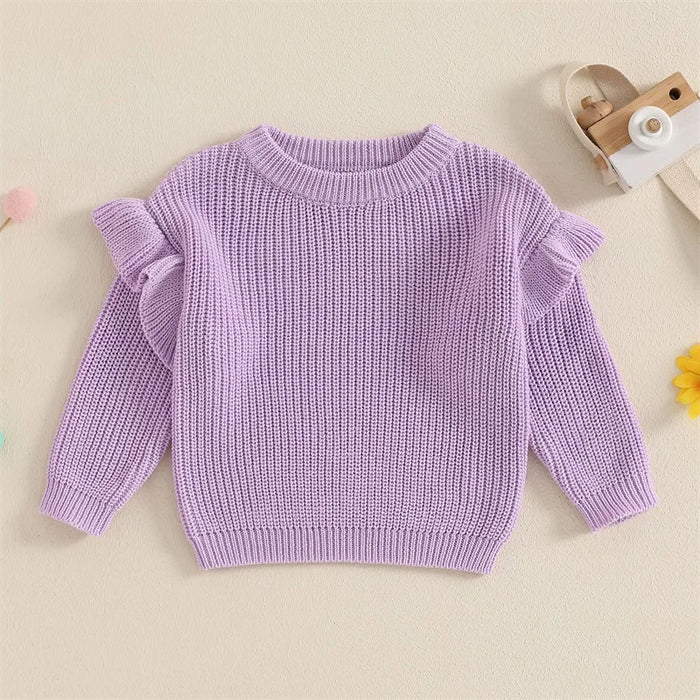 BELLA Ruffle Knitted Sweater
