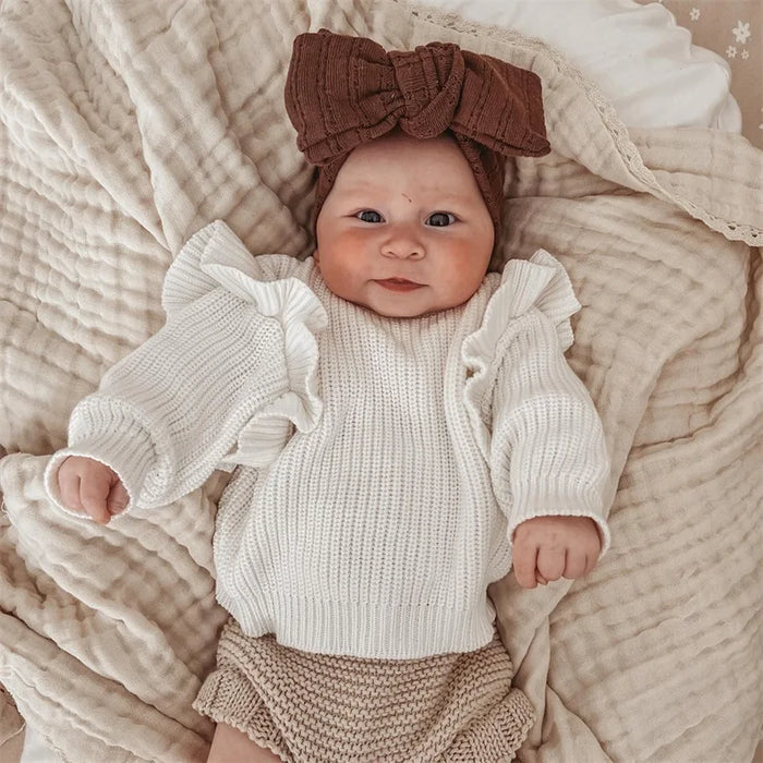 BELLA Ruffle Knitted Sweater