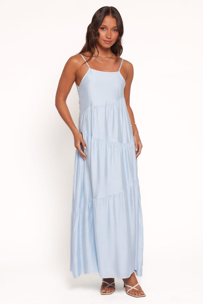 Petal and Pup USA DRESSES Bennie Midi Dress - Pale Blue (Hold for Amazon)