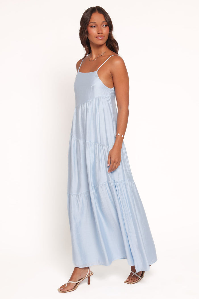 Petal and Pup USA DRESSES Bennie Midi Dress - Pale Blue (Hold for Amazon)