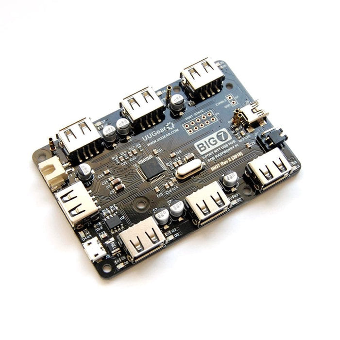 Big7 - 7-port MTT USB Hub For Raspberry Pi [discontinued] by UUGear - The Pi Hut