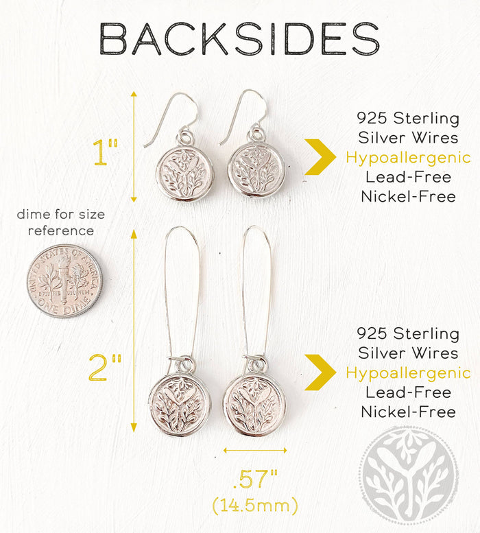 Birch Forest Silver Earring