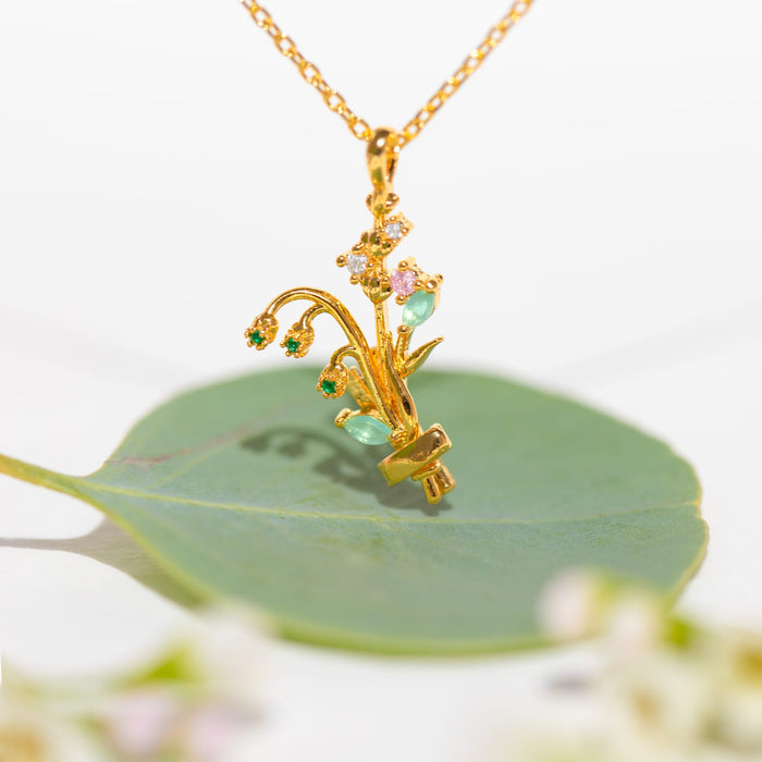 Birth Month Flower Necklace Bundle