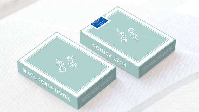 Black Roses Hotel Playing Cards Playing Cards by Daniel Schneider