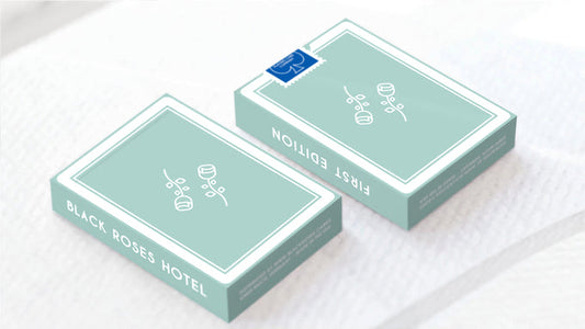 Black Roses Hotel Playing Cards Playing Cards by Daniel Schneider