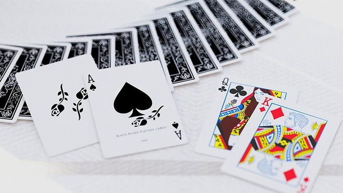 Black Roses Playing Cards by Daniel Schneider