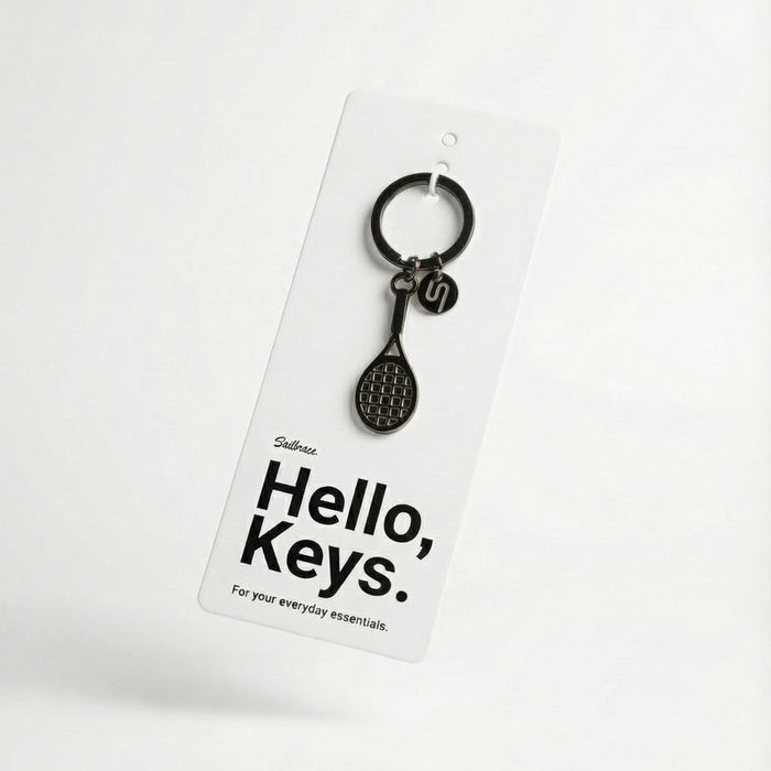 Black Tennis Keychain