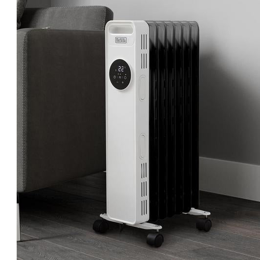 Black and Decker BLACK+DECKER Oil-Filled Radiator White 1500W – view 2