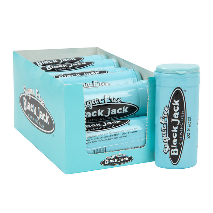 BlackJack Sugar Free Chewing Gum Tubes - 12 Count