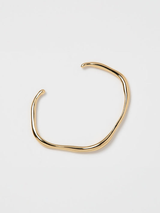 Wolf Circus Organic Brass Gold Plated Cuff | Blake Cuff in Gold-Bracelets-wolfcircus.com