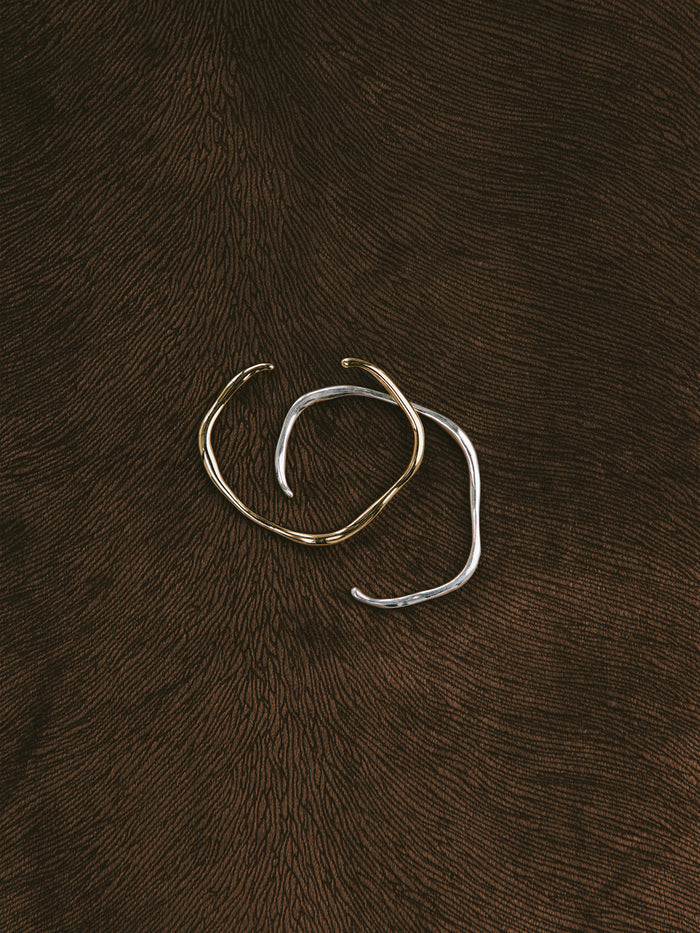 Wolf Circus Organic Brass Gold Plated Cuff | Blake Cuff in Gold-Bracelets-wolfcircus.com