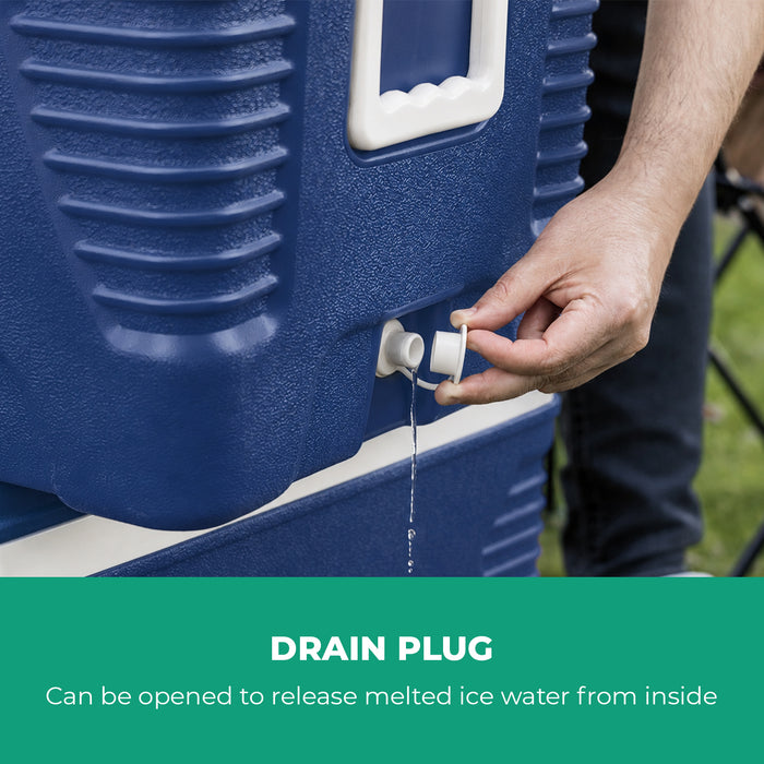 Blue 4-Piece Insulate Ice Cooler Box Set (5L, 14L, 32L, 62L)