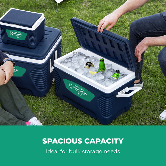 Blue 4-Piece Insulate Ice Cooler Box Set (5L, 14L, 32L, 62L)