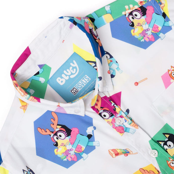RSVLTS Bluey Youth Short Sleeve Shirt Bluey "Magic Xylophone" Youth – KUNUFLEX Short Sleeve Shirt