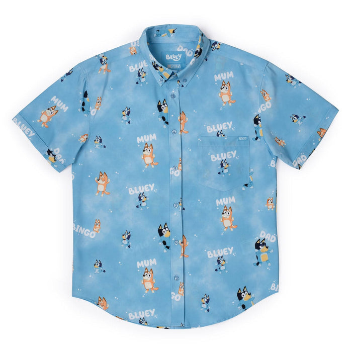 RSVLTS XS Bluey Youth Short Sleeve Shirt Bluey "Meet the Heeler" Youth – KUNUFLEX Short Sleeve Shirt