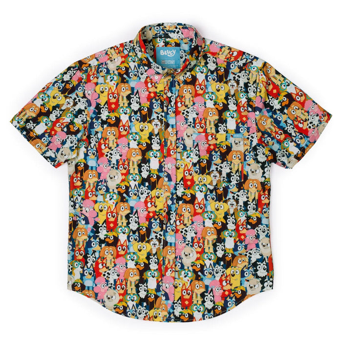 RSVLTS XS Bluey Youth Short Sleeve Shirt Bluey "Primary Pals" Youth – KUNUFLEX Short Sleeve Shirt
