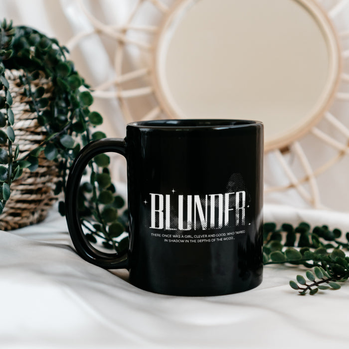 Blunder Black Glossy Mug - The Bean Workshop - Aesthetic Kitchen, Blunder Folklore Ceramic Mug, Bookish Decor, Ceramic mug, Coffee Lover, Dark Academia, Elspeth Spindle, Graphic Mug, One Dark Window, Rachel Gillig, Rachel Gillig Inspired Merch, Reader Gift, Trendy