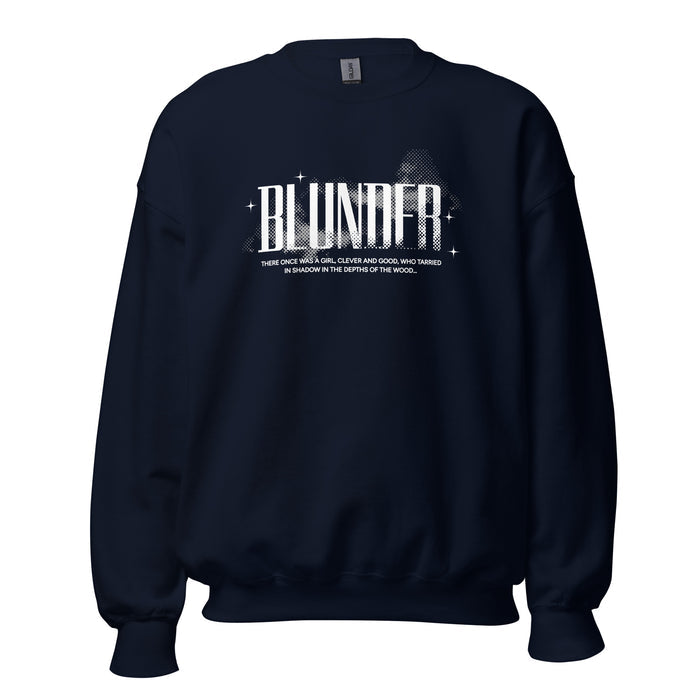 Blunder Sweatshirt - The Bean Workshop - Blunder Folklore Sweatshirt, Book Lover Gift, Bookworm Merch, Cottagecore, Dark Academia, Elspeth Spindle, Gothic Apparel, One Dark Window, Rachel Gillig Inspired Merch, Sweatshirt, Trendy, Winter Reading