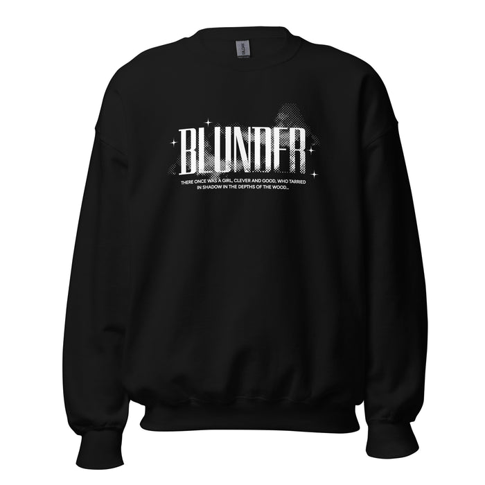 Blunder Sweatshirt - The Bean Workshop - Blunder Folklore Sweatshirt, Book Lover Gift, Bookworm Merch, Cottagecore, Dark Academia, Elspeth Spindle, Gothic Apparel, One Dark Window, Rachel Gillig Inspired Merch, Sweatshirt, Trendy, Winter Reading
