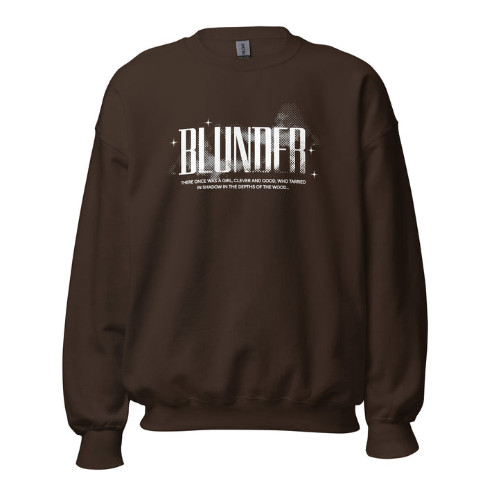 Blunder Sweatshirt - The Bean Workshop - Blunder Folklore Sweatshirt, Book Lover Gift, Bookworm Merch, Cottagecore, Dark Academia, Elspeth Spindle, Gothic Apparel, One Dark Window, Rachel Gillig Inspired Merch, Sweatshirt, Trendy, Winter Reading