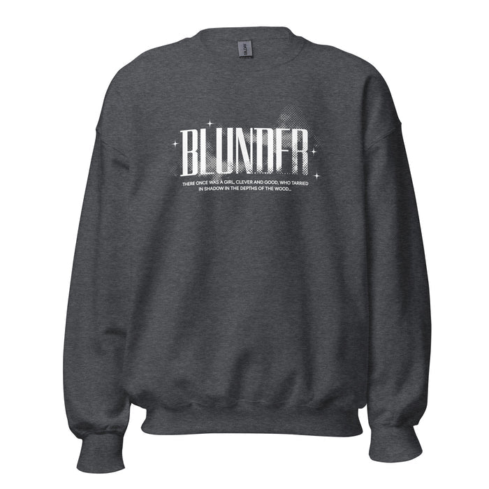 Blunder Sweatshirt - The Bean Workshop - Blunder Folklore Sweatshirt, Book Lover Gift, Bookworm Merch, Cottagecore, Dark Academia, Elspeth Spindle, Gothic Apparel, One Dark Window, Rachel Gillig Inspired Merch, Sweatshirt, Trendy, Winter Reading